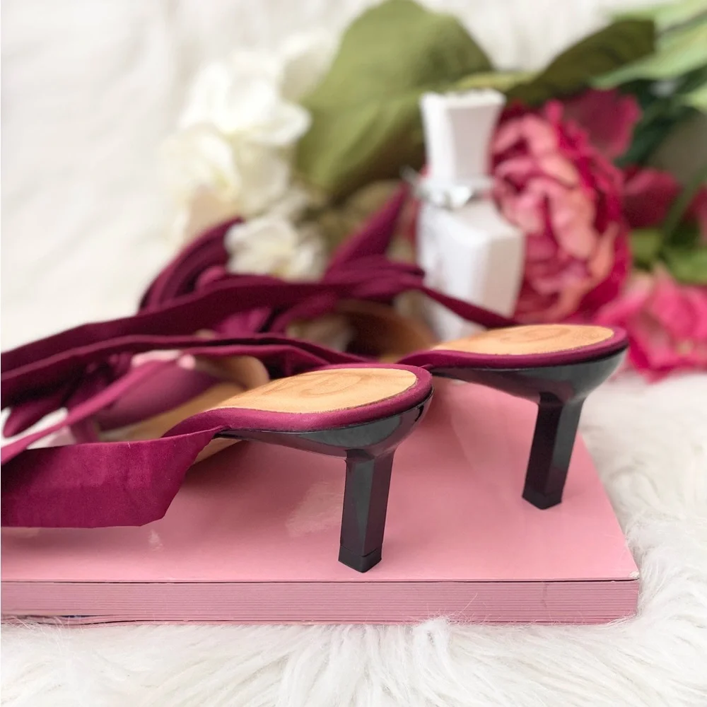 GANNI Bow Wrap Sandals - Picture 5 of 7